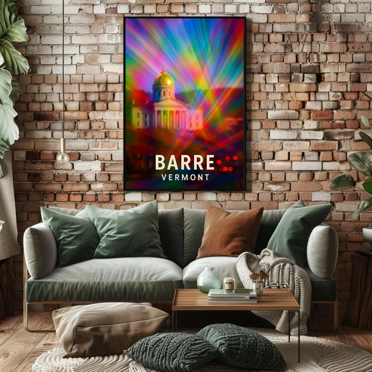 Barre, Vermont A Colorful Perspective Poster