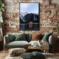 Mountain Dusk Tranquility in Alpine Setting National Park Poster