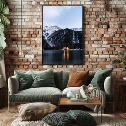 Mountain Dusk Tranquility in Alpine Setting National Park Poster