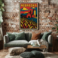 Nebraska Farm Life Poster