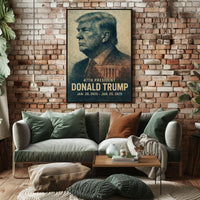Trump Visionary Profile Vintage Patriot Poster