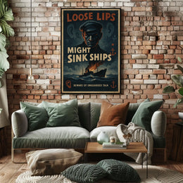 Loose Lips Might Sink Ships Poster
