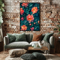 Elegant Peony Garden Floral Art Poster