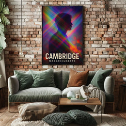 Cambridge Massachusetts Wanderlust Travel Minimalist Poster