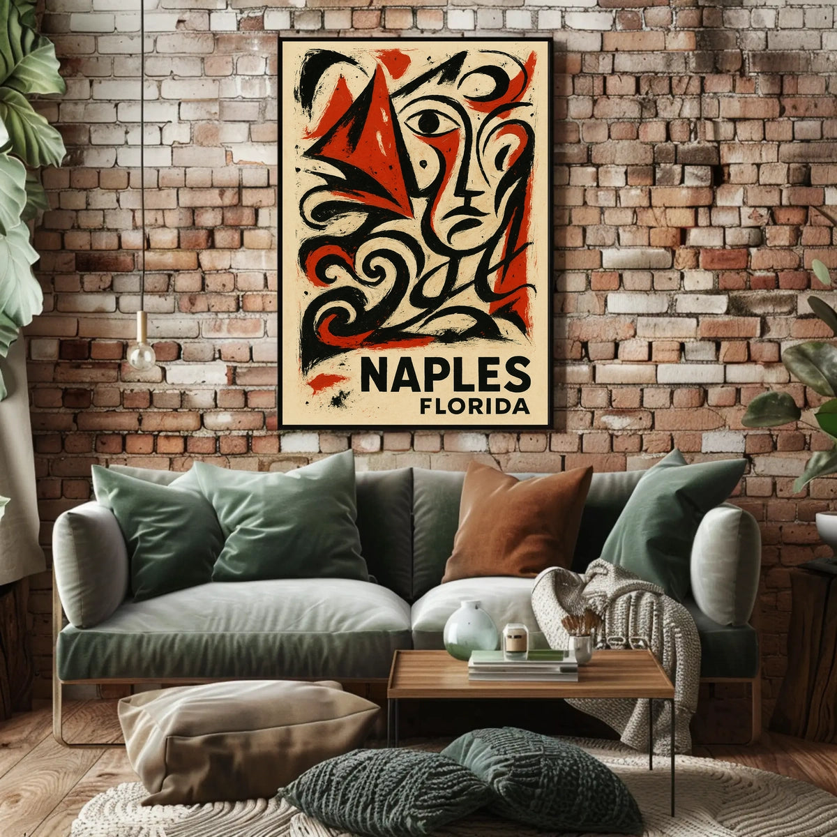Naples Florida Artistic Expression Poster Wall Art Decor