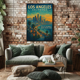 Los Angeles The City Of Angels Poster
