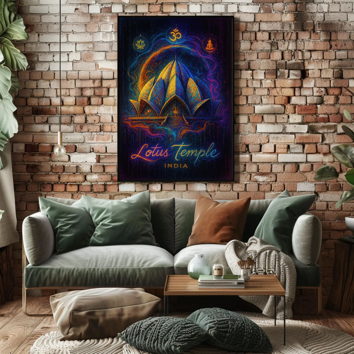 Lotus Temple India Poster