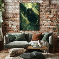 Mystical Owl Enigma in the Forest Fantasy or Mythology Poster PosterGoat