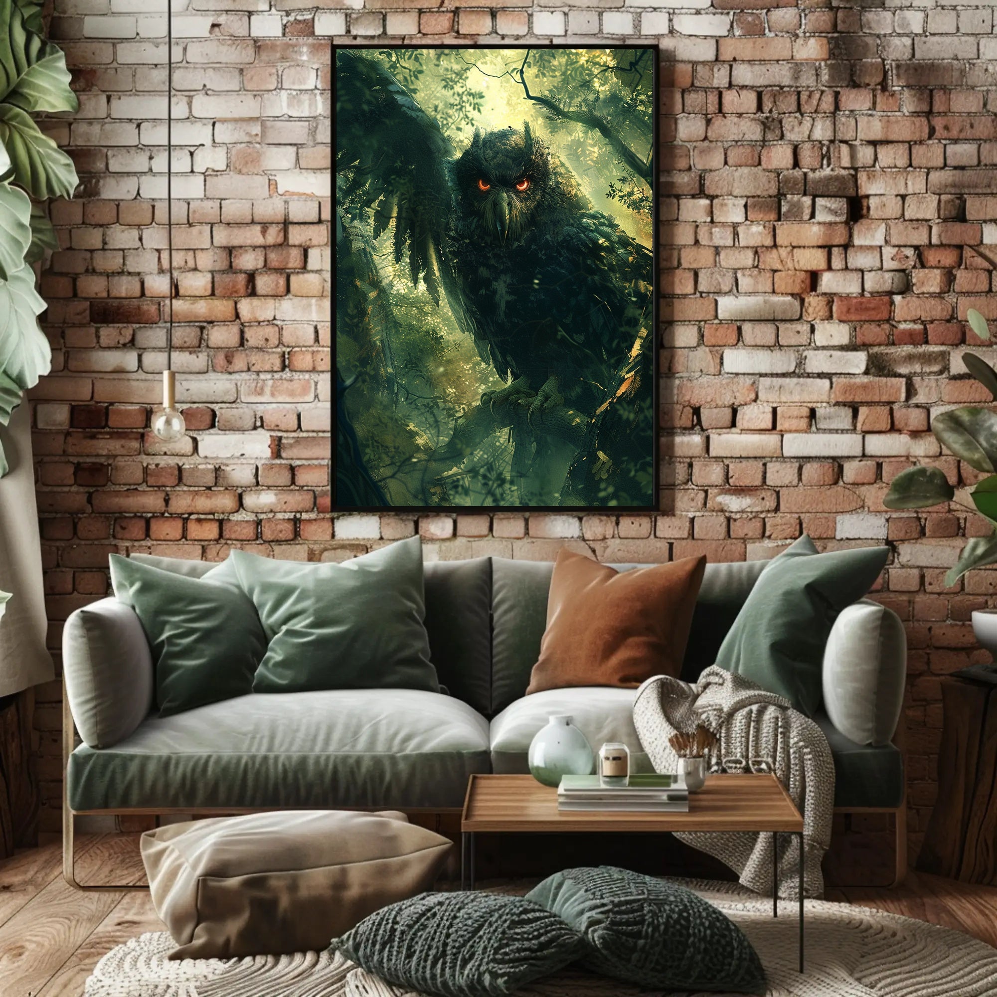 Mystical Owl Enigma in the Forest Fantasy or Mythology Poster PosterGoat