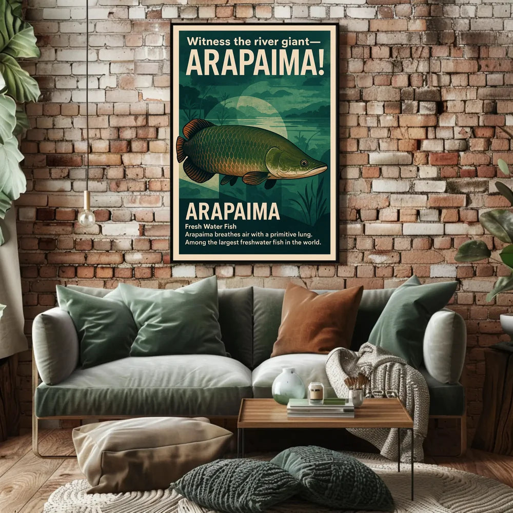 Arapaima: Amazon's Air-Breathing Giant Fish Poster