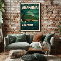 Arapaima: Amazon's Air-Breathing Giant Fish Poster