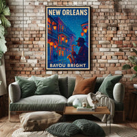 New Orleans Bayou Bright Poster