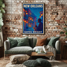 New Orleans Bayou Bright Poster
