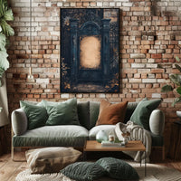 Gothic Mysterious Art Print with Ornate Ironwork Poster