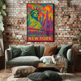 Vibrant New York Cityscape Poster