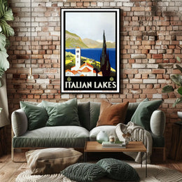 Italian Lakes Travel Poster