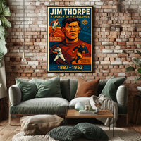Jim Thorpe A Legacy Of Excellence Poster 18x24 Wall Art