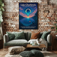 Lake Charlevoix Where Reality Meets Poster