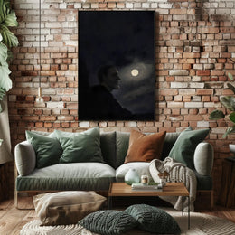 Moonlit Silhouette: Dark Night Fantasy or Mythology Poster PosterGoat