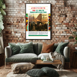 Black History Slave Trade Ban Educational or Infographic Poster