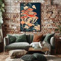 Enchanted Forest Mushrooms Wall Art Print