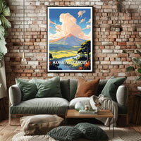 Hawaii Volcanoes National Park Scenic Poster Print