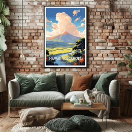 Hawaii Volcanoes National Park Scenic Poster Print