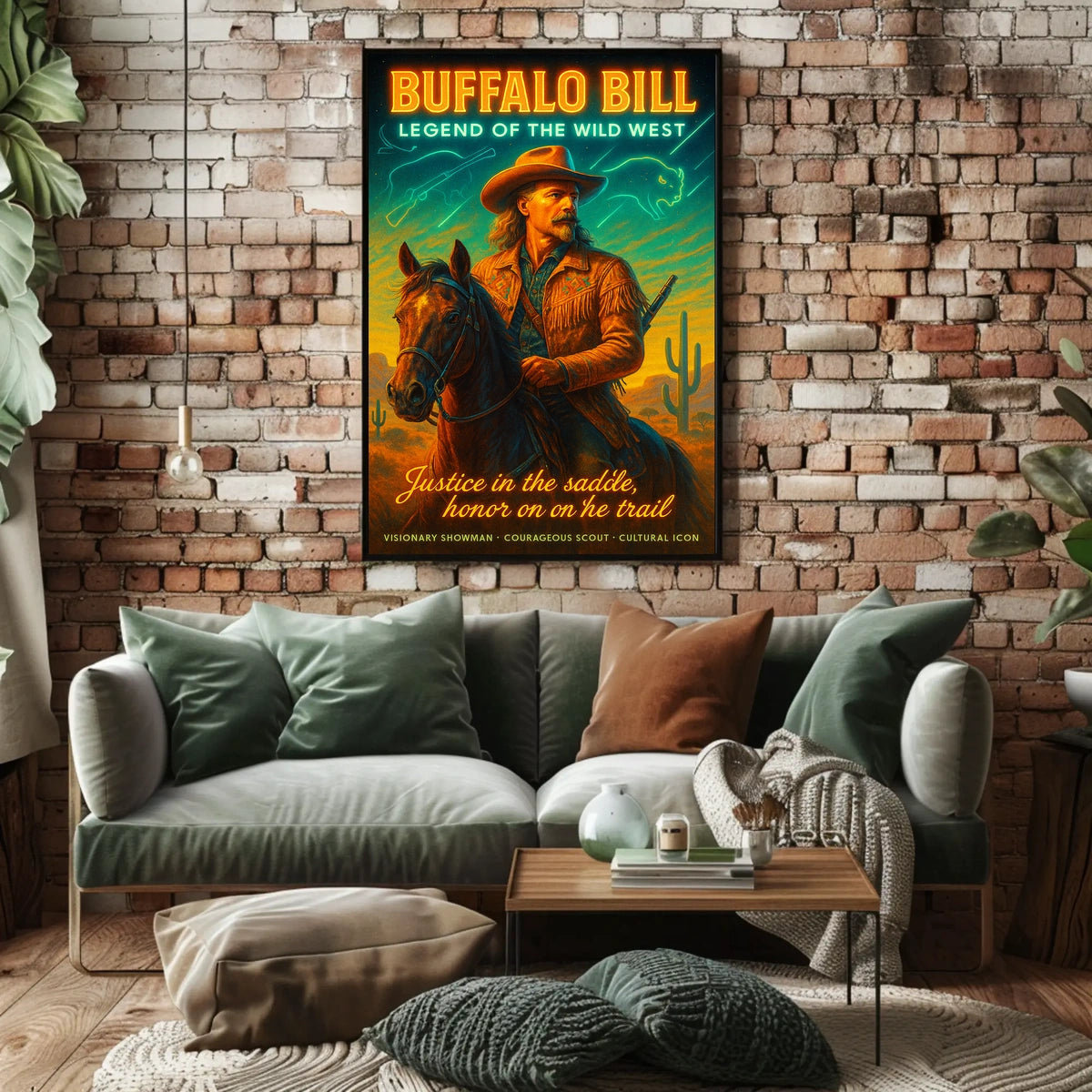 Legendary Wild West Cowboy Adventure Cultural or Heritage Poster