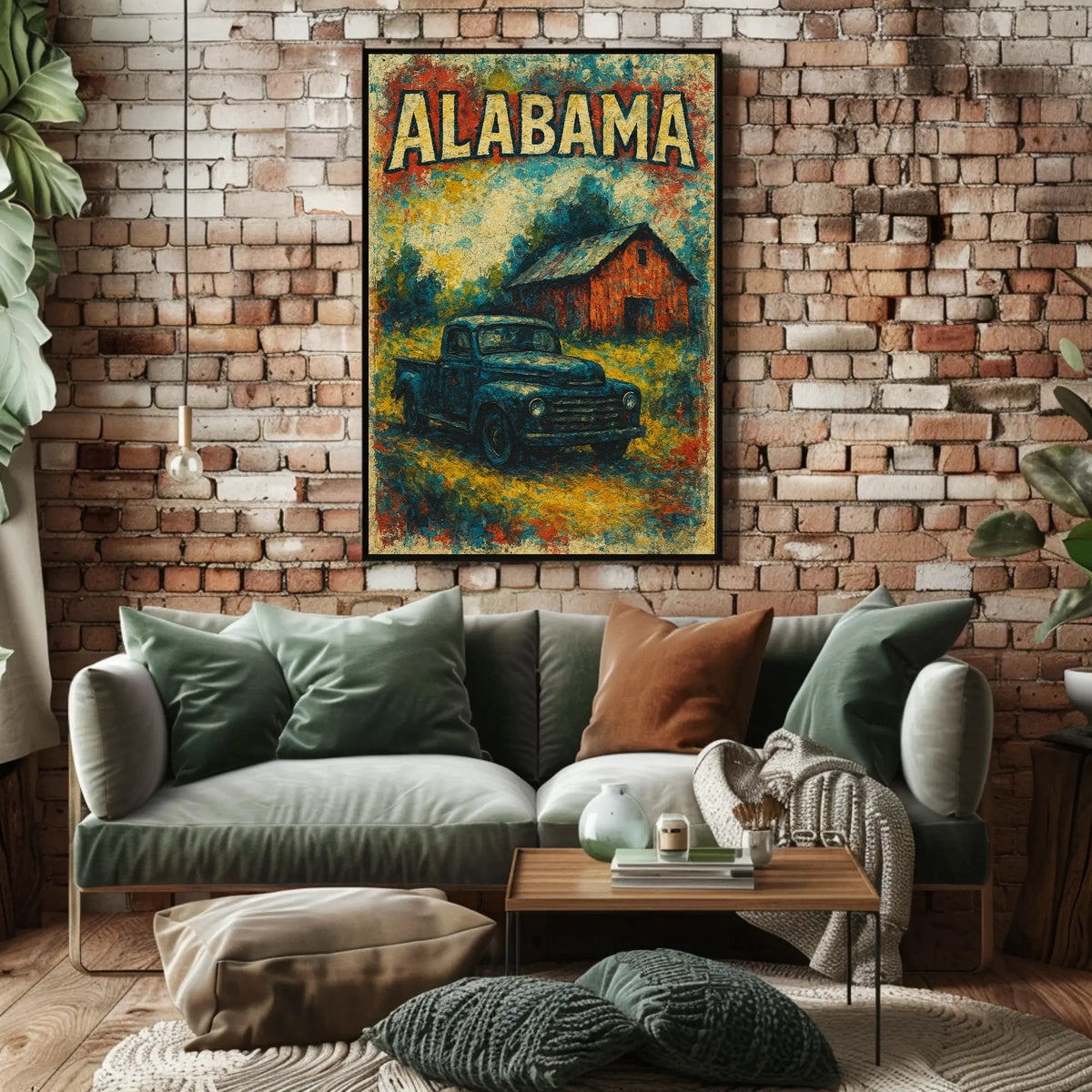 Vintage Alabama Scene Poster