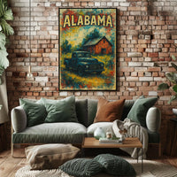 Vintage Alabama Scene Poster