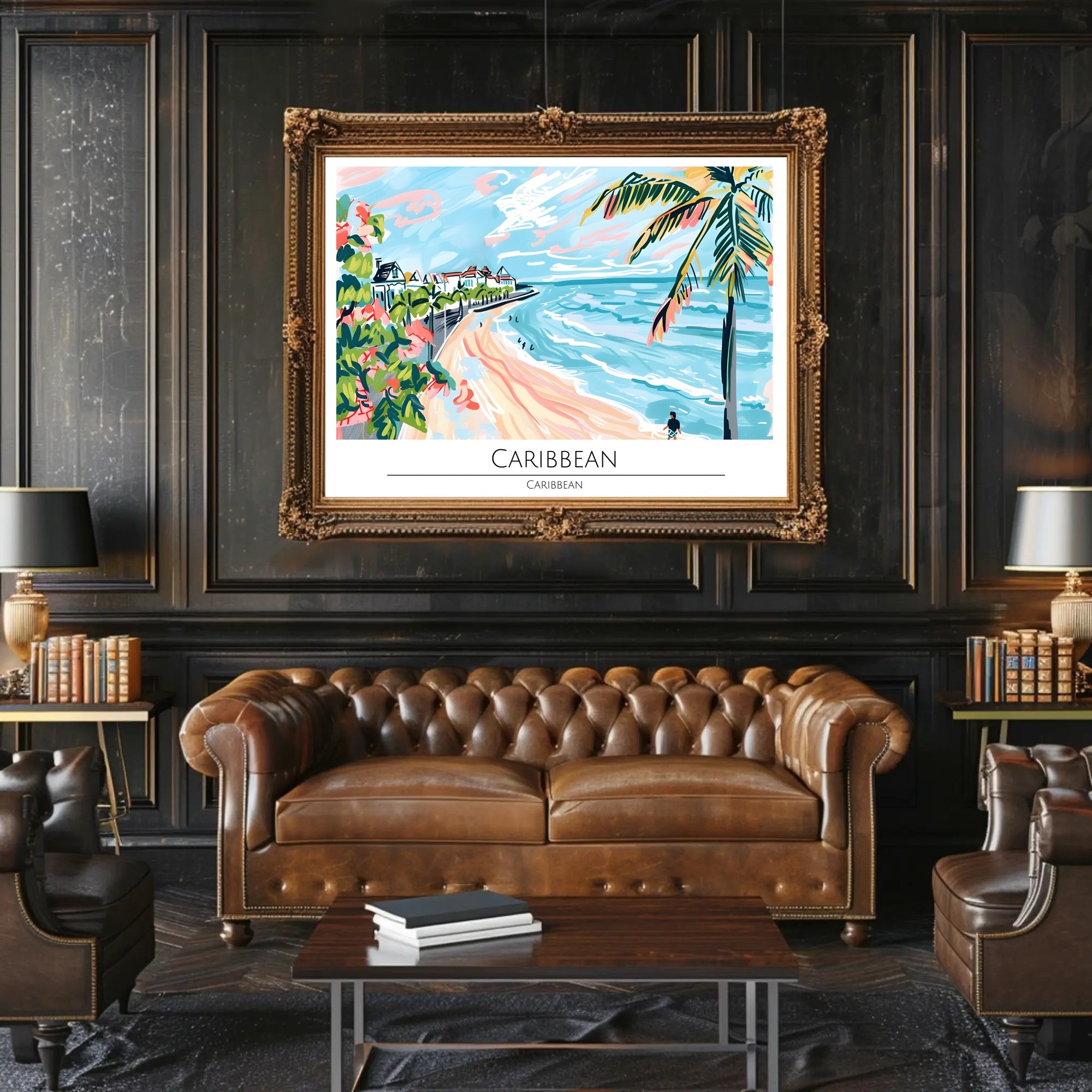 Caribbean Beachscape Poster PosterGoat