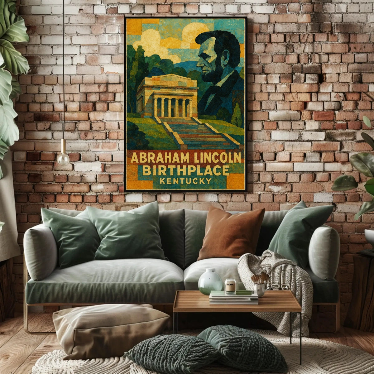 Abraham Lincoln Birthplace Poster