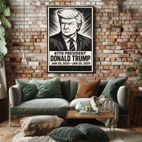 Donald Trump 47th President Poster