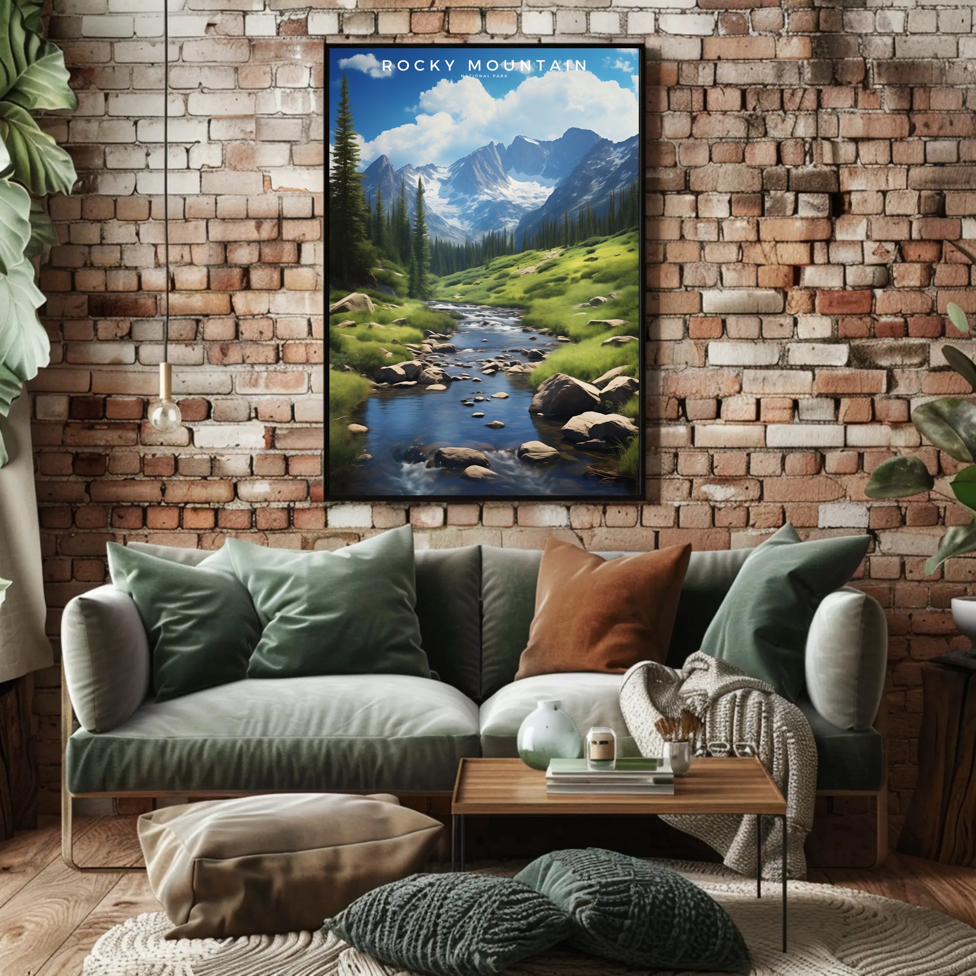 Rocky Mountains Serene Travel Poster Print