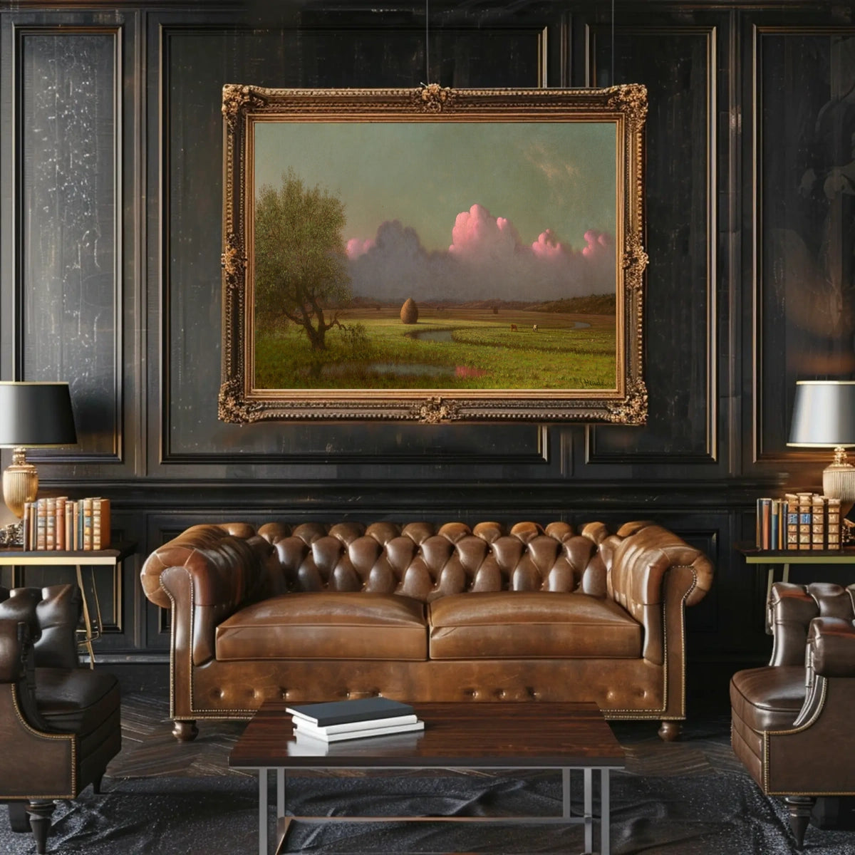 Serene 19th Century Pastoral Landscape Artistic Poster