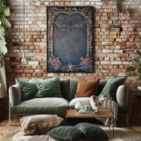 Gothic Bat Nightscape Artistic Abstract or Pop Culture Poster