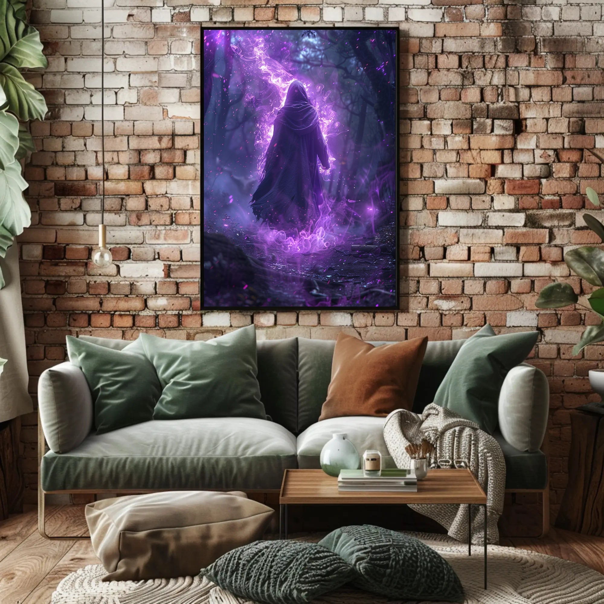 Enchanted Forest Wanderer Art Print Poster for Home Decor and Nature Lovers PosterGoat