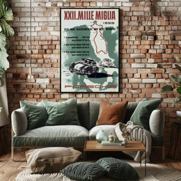 XXII Mille Miglia 1955 Porsche Poster
