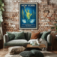 New York Landmarks Poster