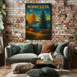 Minnesota Autumn Landscape Poster