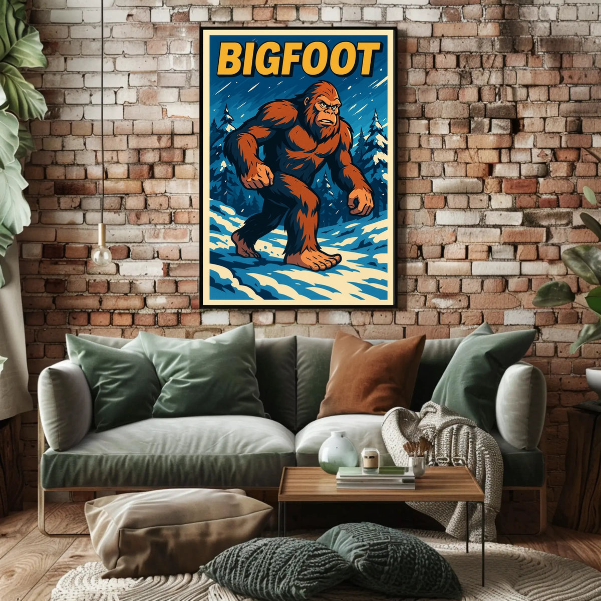 Bigfoot In The Wilderness Poster