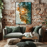 Dreamy Double Exposure Nature Harmony Poster PosterGoat