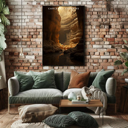 Carlsbad Caverns Travel Poster Vintage Wall Art
