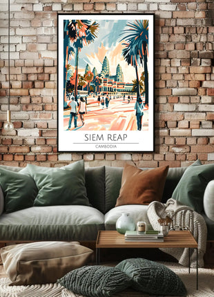 Siem Reap Adventure Travel Poster
