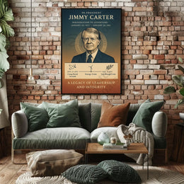 Jimmy Carter Historical Events Presidential Poster