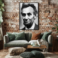 Abraham Lincoln Capitol Background Painting Poster Art Print PosterGoat