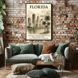 Florida The Sunshine State Poster PosterGoat