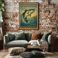 Barramundi Fresh Water Fish Poster