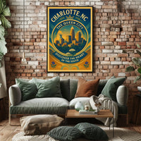 Charlotte, NC The Queen City Poster