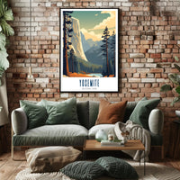 Yosemite National Park Vintage Poster Print